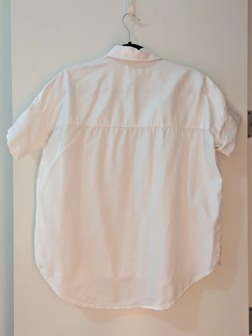 Madewell White Cotton Courier Short Sleeve Shirt - Picture 2 of 6